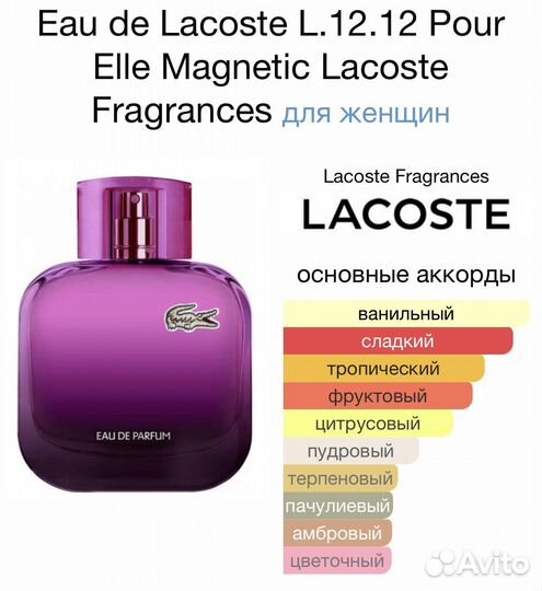 Lacoste l.12.12 pour elle magnetic