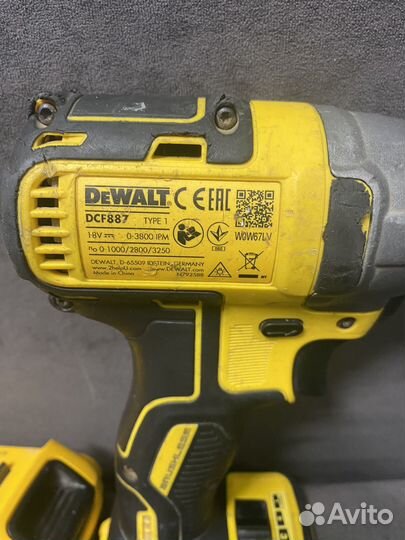 Ударный винтоверт dewalt DCF 887