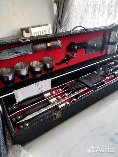 Шашлычный набор шампуров с мангалом