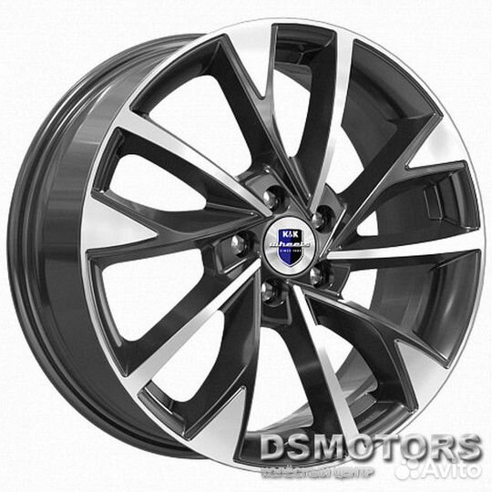 Диски Роквуд 7.0/17 5x108 ET45 d60.1 алмаз чёрный