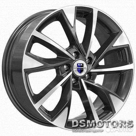 Диски Роквуд 7.0/17 5x108 ET45 d60.1 алмаз чёрный