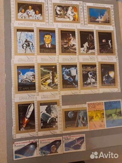 Почтовые марки тема космос