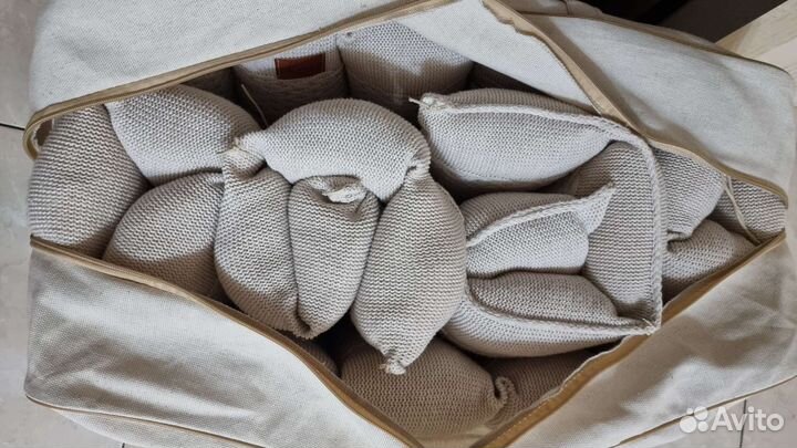 Бортики крупной вязки Morphey Топленое молоко