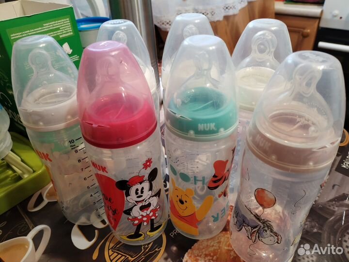 Бутылочки для кормления nuk