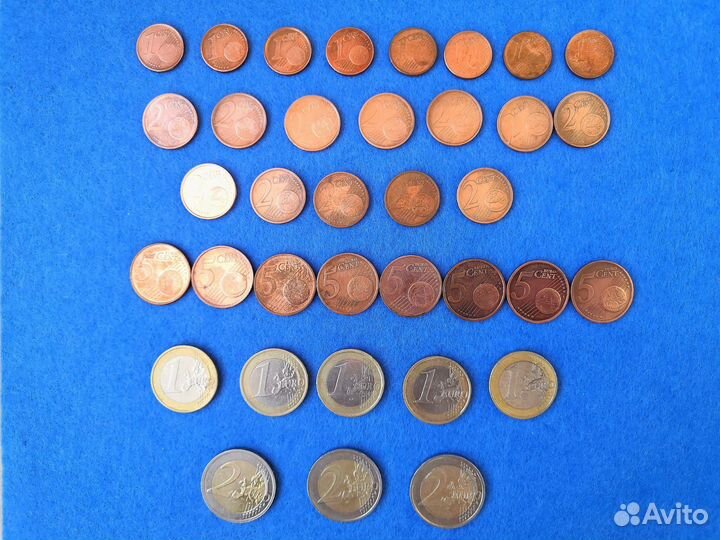 Обмен монетами евроценты