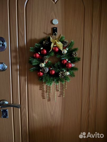 Новогодний венок с подсветкой
