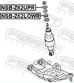 Втулка заднего амортизатора Febest 958 562181LA0A