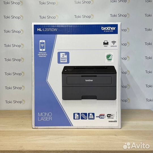 Принтер лазерный Brother L2375DW черно-белый