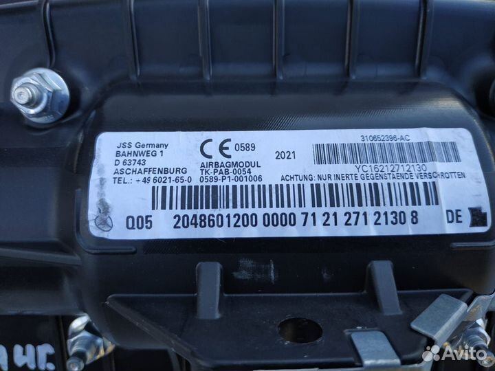 Подушка безопасности w204 Mercedes перед пассажир