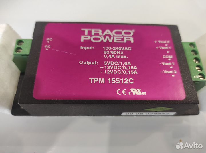 Блок / источник питания Traco Power TPM15512C