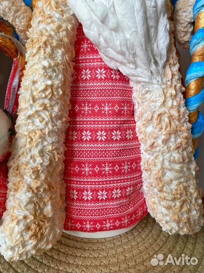 Дед Мороз из ваты под ёлочку