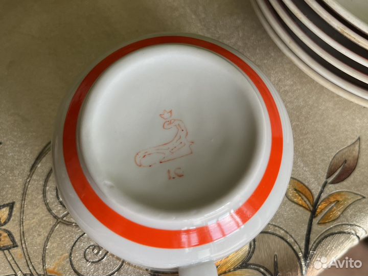 Чайные пары СССР богдановичский фарфор