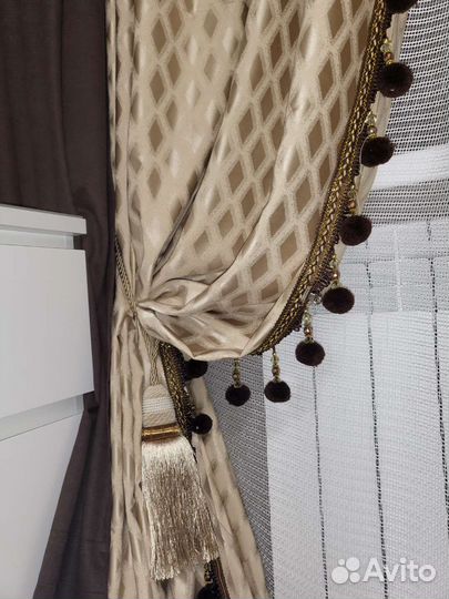 Комплекты штор блэкаут, канвас, жаккард