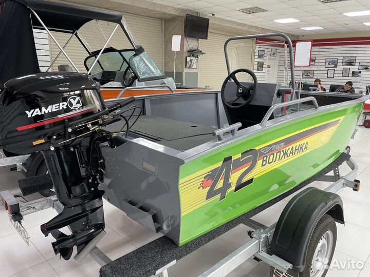Лодка Волжанка 42 Skout + Yamery 30