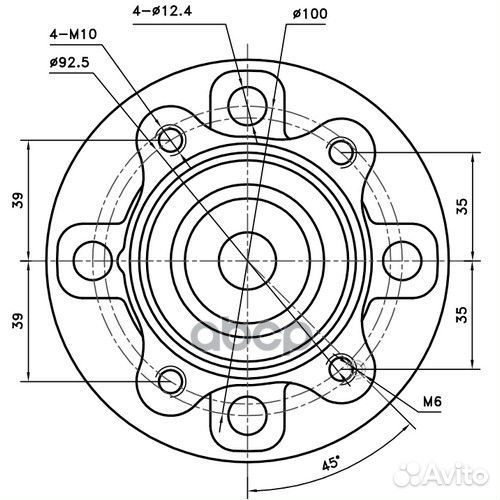 Ступица задняя зад лев Z89438R Zikmar
