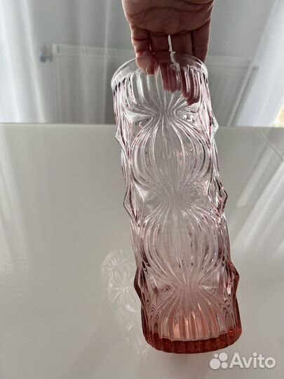 Ваза цветное стекло СССР