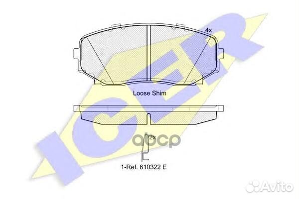 181962 колодки дисковые передние Mazda CX-7 MZ