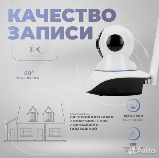 Поворотная Wi-Fi камера 2Мп Ps-Link G90C