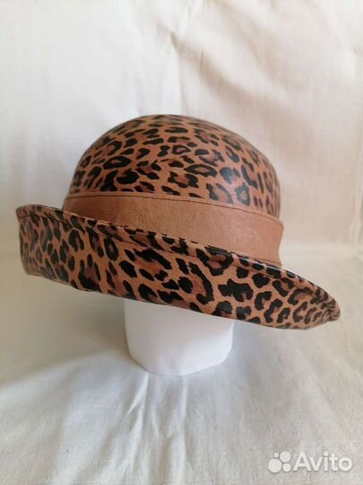 Шляпа женская натуральная кожа