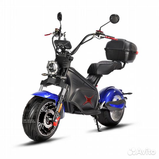Электроскутер White Siberia Black Sea (Blue) 5000W