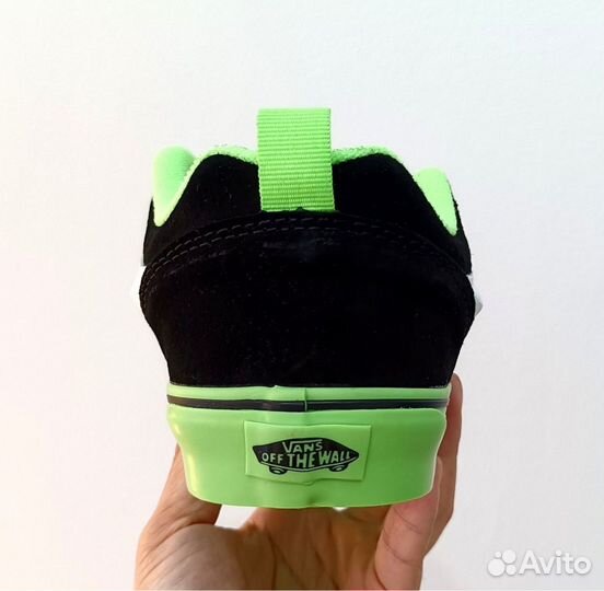 Кеды Vans Knu Skool Pop Outsole Green