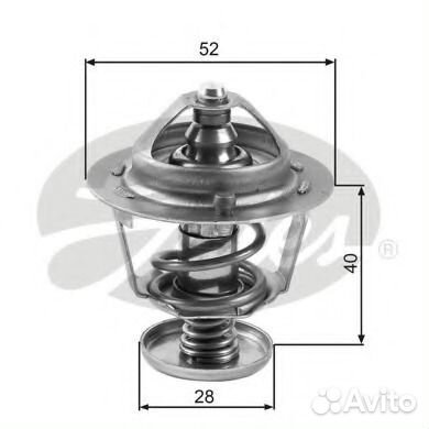 Gates TH24782G1 Термостат fordmazda 03