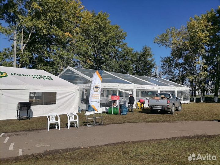 Аренда шатра 50 кв. м, 100кв. м, 150 кв. м до 1000