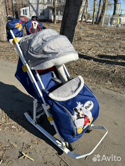 Коляска санки ника Disney