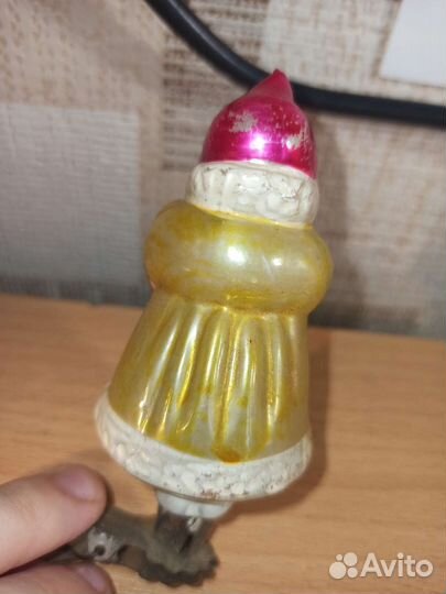 Машенька, елочная игрушка СССР на прищепке