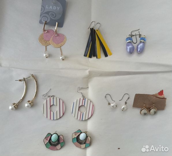 Серьги и кольца винтаж (СССР) и современные