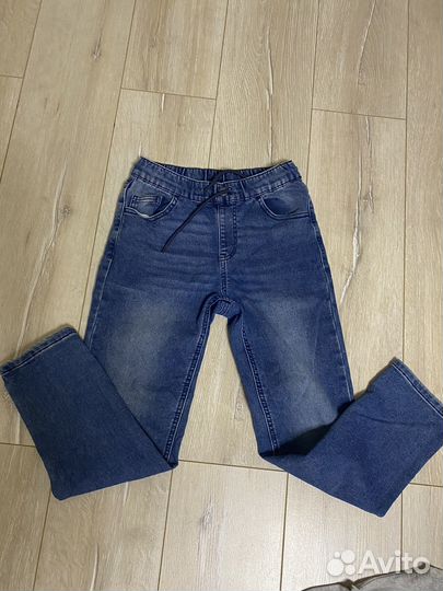 Джинсы майка для мальчика 146