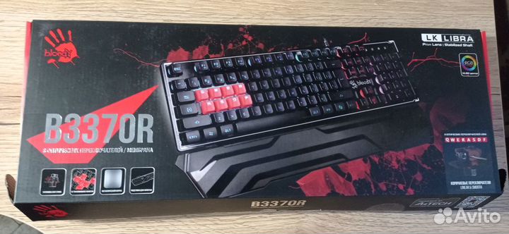 Игровая клавиатура мембранная bloody B337OR