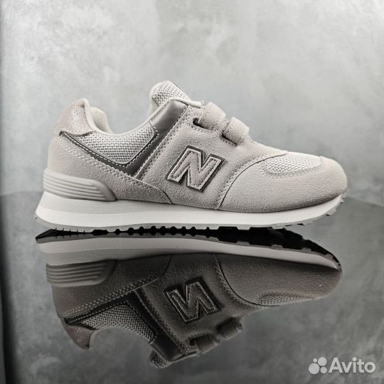 Детские кроссовки new balance 574 на липучках