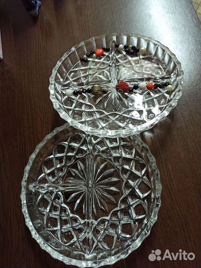 Хрустальная менажница