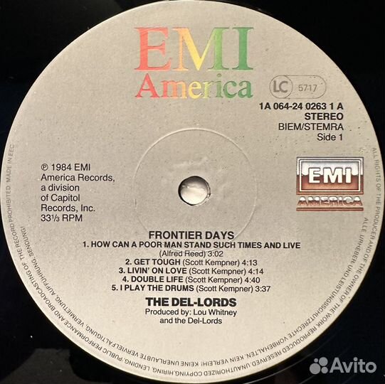 The Del-Lords – Frontier Days (Голландия 1984г.)