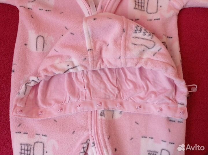 Флисовый комбинезон crockid 68 74