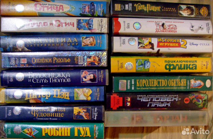 Иностранные мультфильмы на кассетах VHS