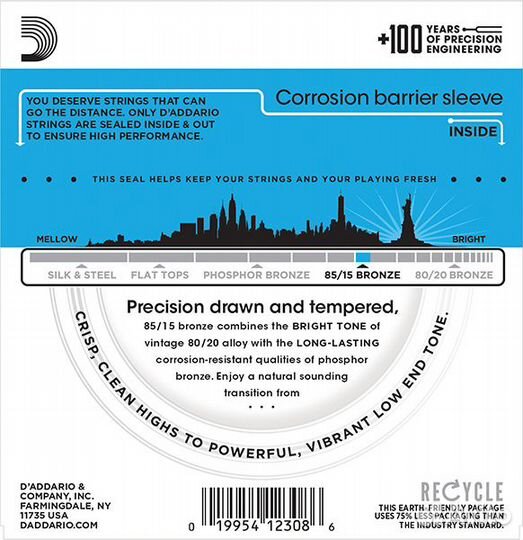 Струны для акустической гитары 11-52 DAddario