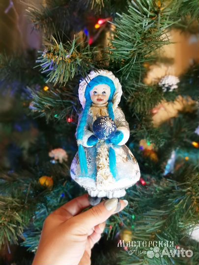 Ватные елочные игрушки