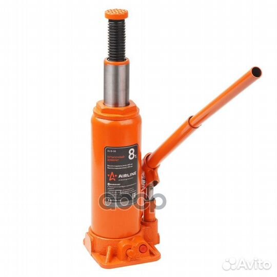 Домкрат бутылочный 8т 245-475мм PRO (AJ-B-08)