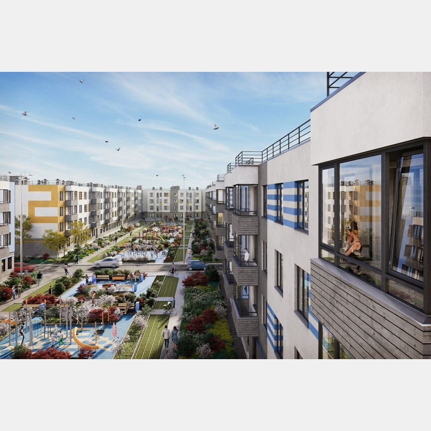 1-к. квартира, 36,6 м², 1/4 эт.