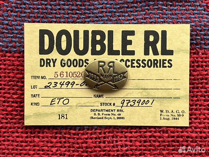 Значки RRL Double Ralph Lauren