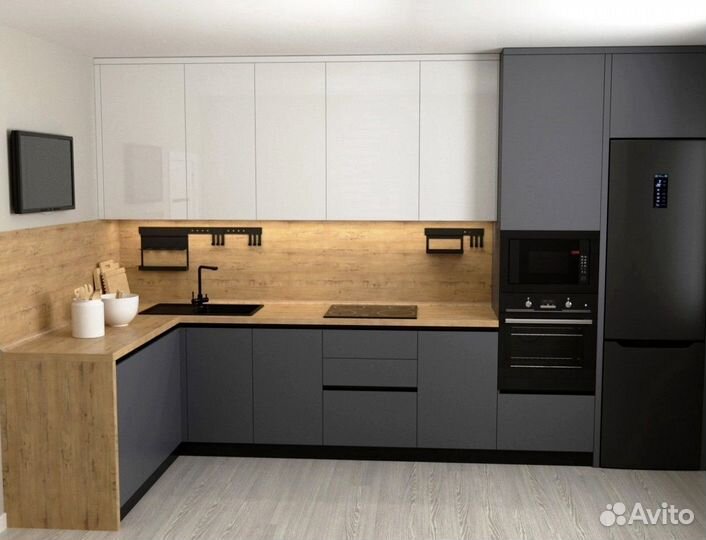 Кухня в потолок на заказ