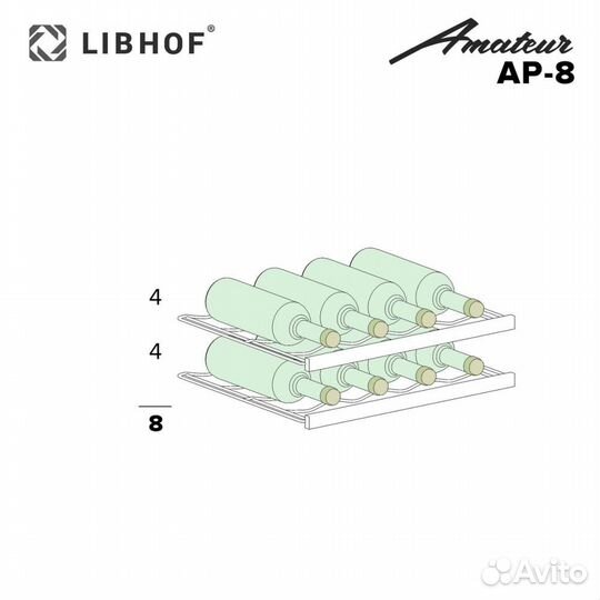 Винный шкаф Libhof Amateur AP-8 Black