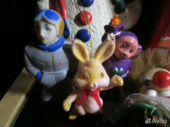 Игрушки СССР, клоун, снеговик