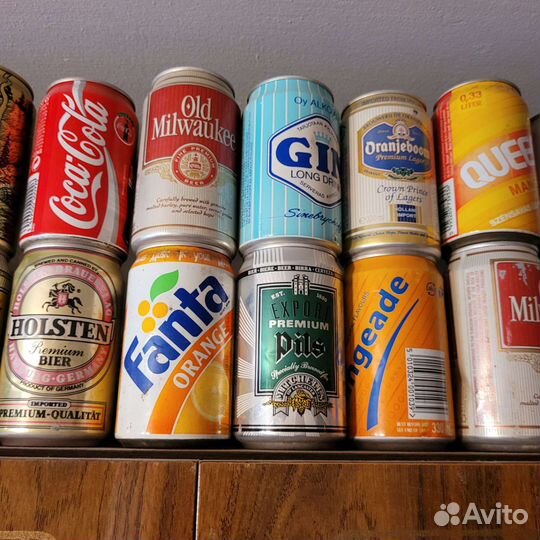 Коллекция 90 годов баночки жесть