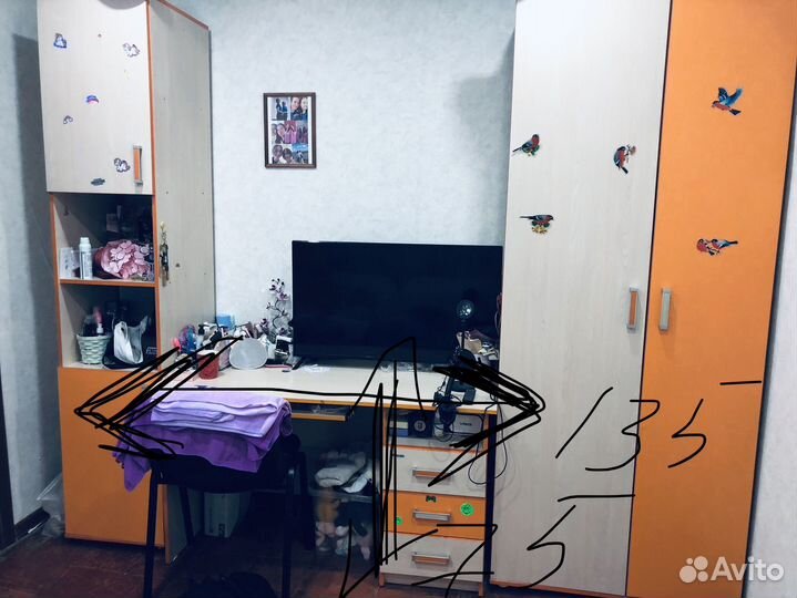 Шкаф со столом для школьника