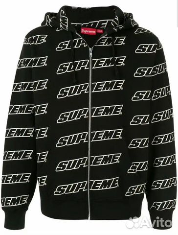 Supreme repeat zip up hoodie sale