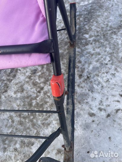 Санки коляска с колесами