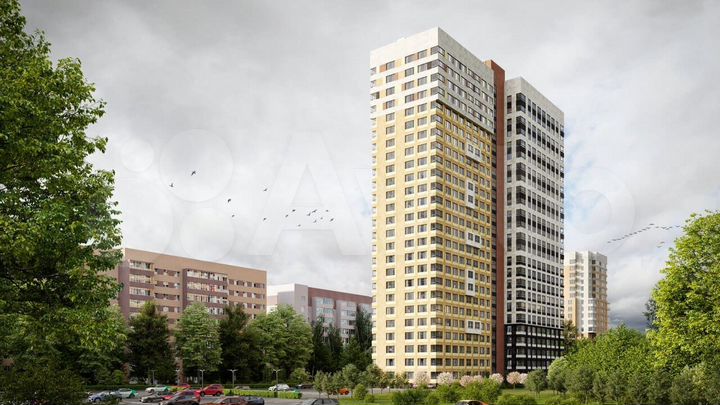 2-к. квартира, 64,6 м², 18/25 эт.